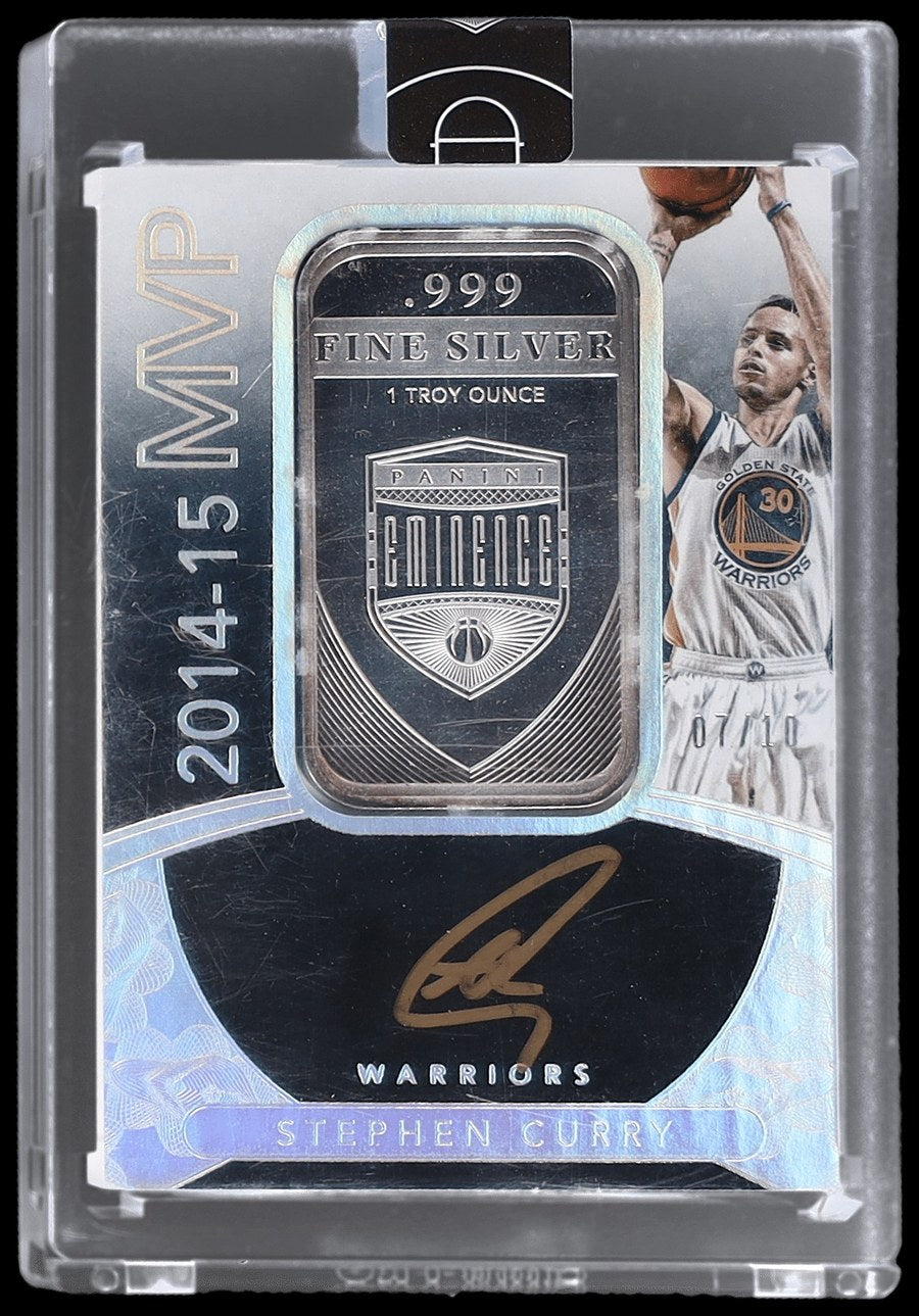 stephen curry 2014 eminence MVP signature silver sealed