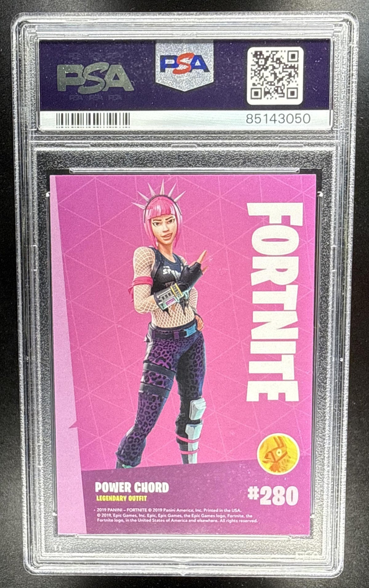 2019 Panini Fortnite Series 1 Power Chord L #280 Crystal Shard PSA 10