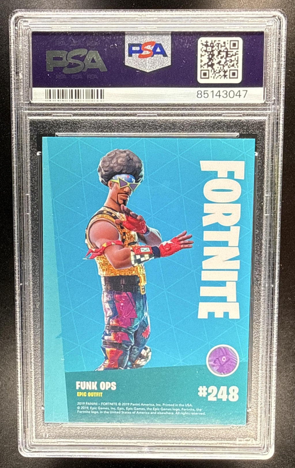 2019 Panini Fortnite Series 1 Funk Ops #248 Crystal Shard PSA 10
