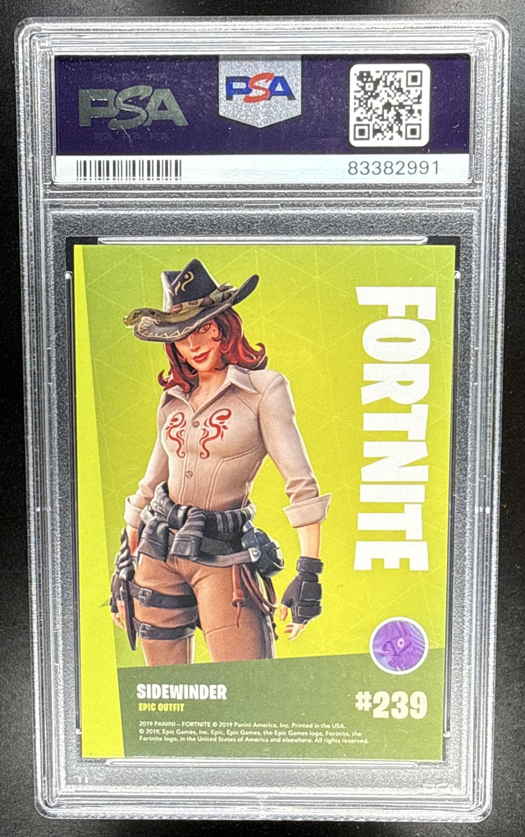 2019 Panini Fortnite Series 1 Sidewinder #239 PSA 10