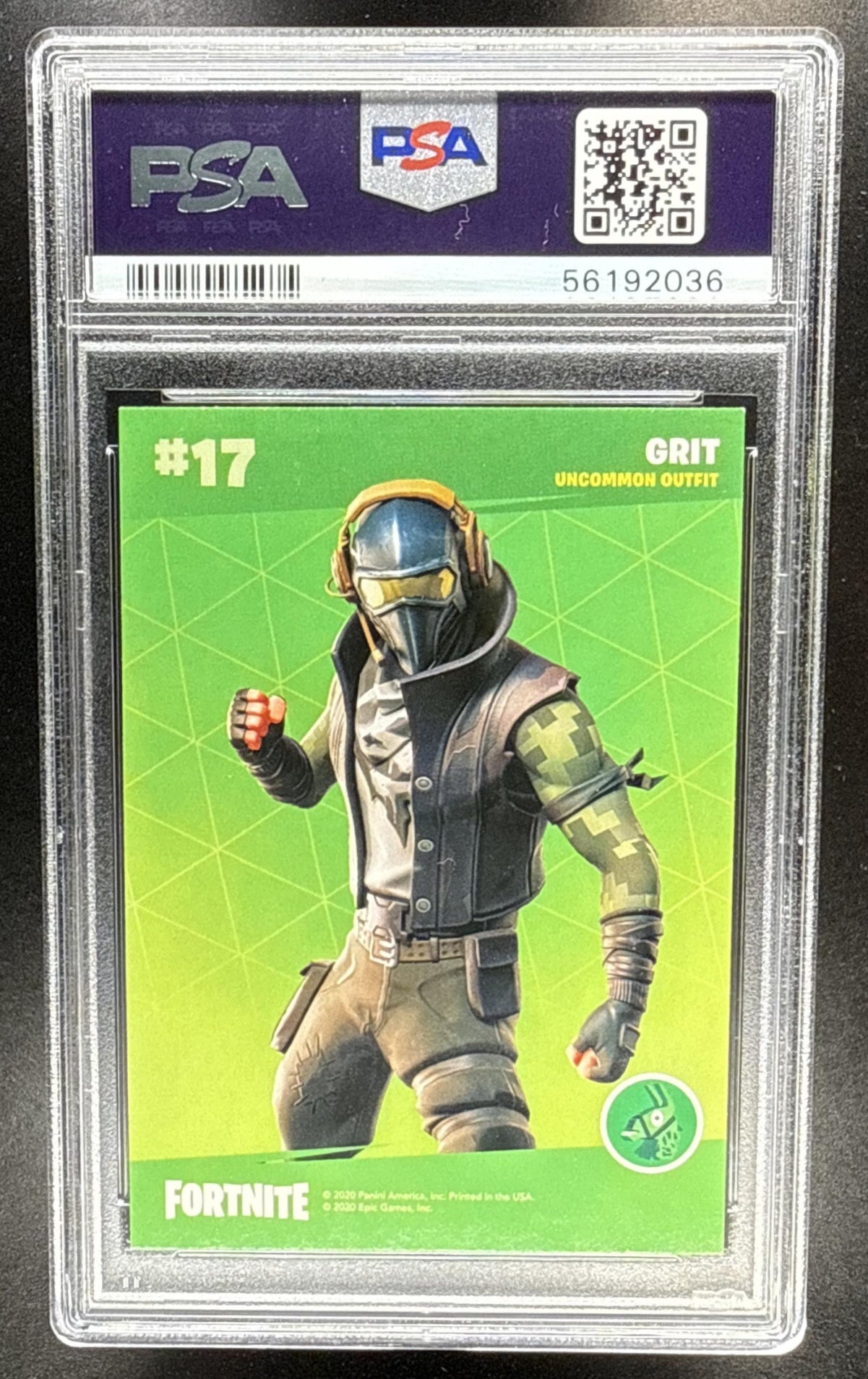 2020 Panini Fortnite Series 2 Italy Grit #17 Cracked Ice PSA 9