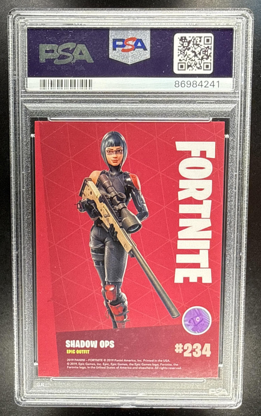 2019 Panini Fortnite Series 1 Shadow Ops #234 PSA 10