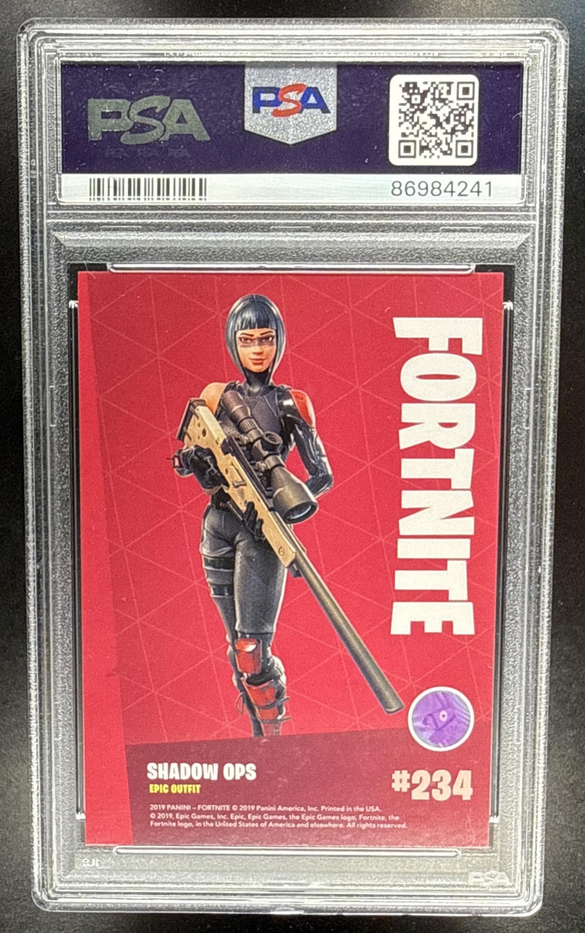 2019 Panini Fortnite Series 1 Shadow Ops #234 PSA 10
