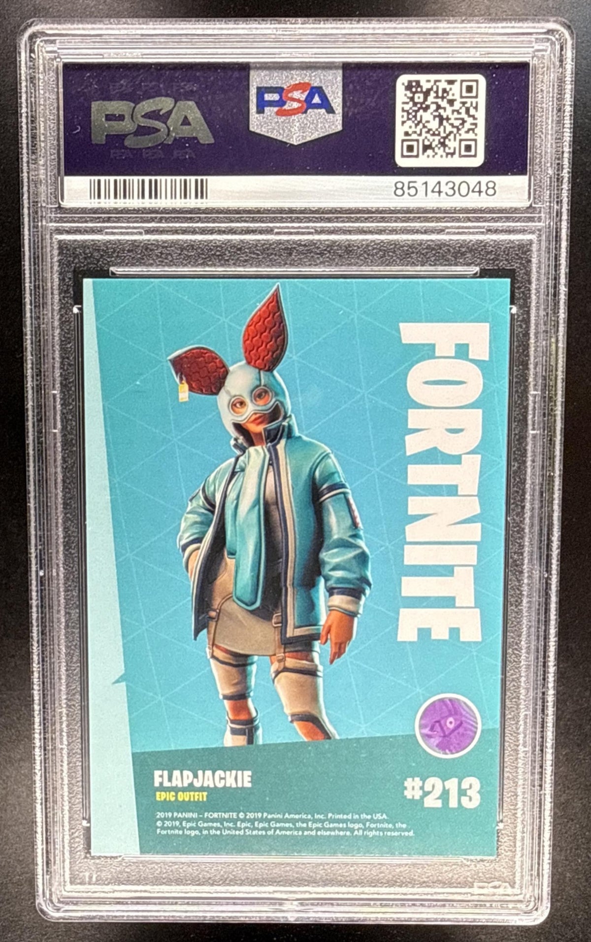 2019 Panini Fortnite Series 1 Flapjackie #213 Crystal Shard PSA 10
