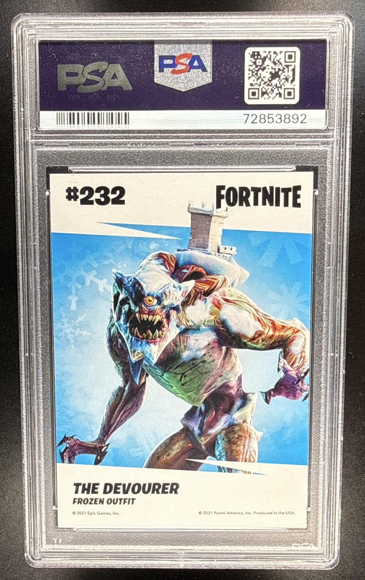 2021 Panini Fortnite Series 3 The Devourer #232 Holofoil PSA 9