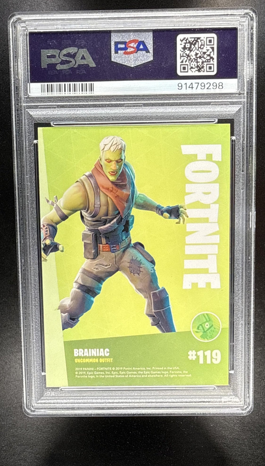 2019 Panini Fortnite Series 1 Brainiac #119 Crystal Shard PSA 10