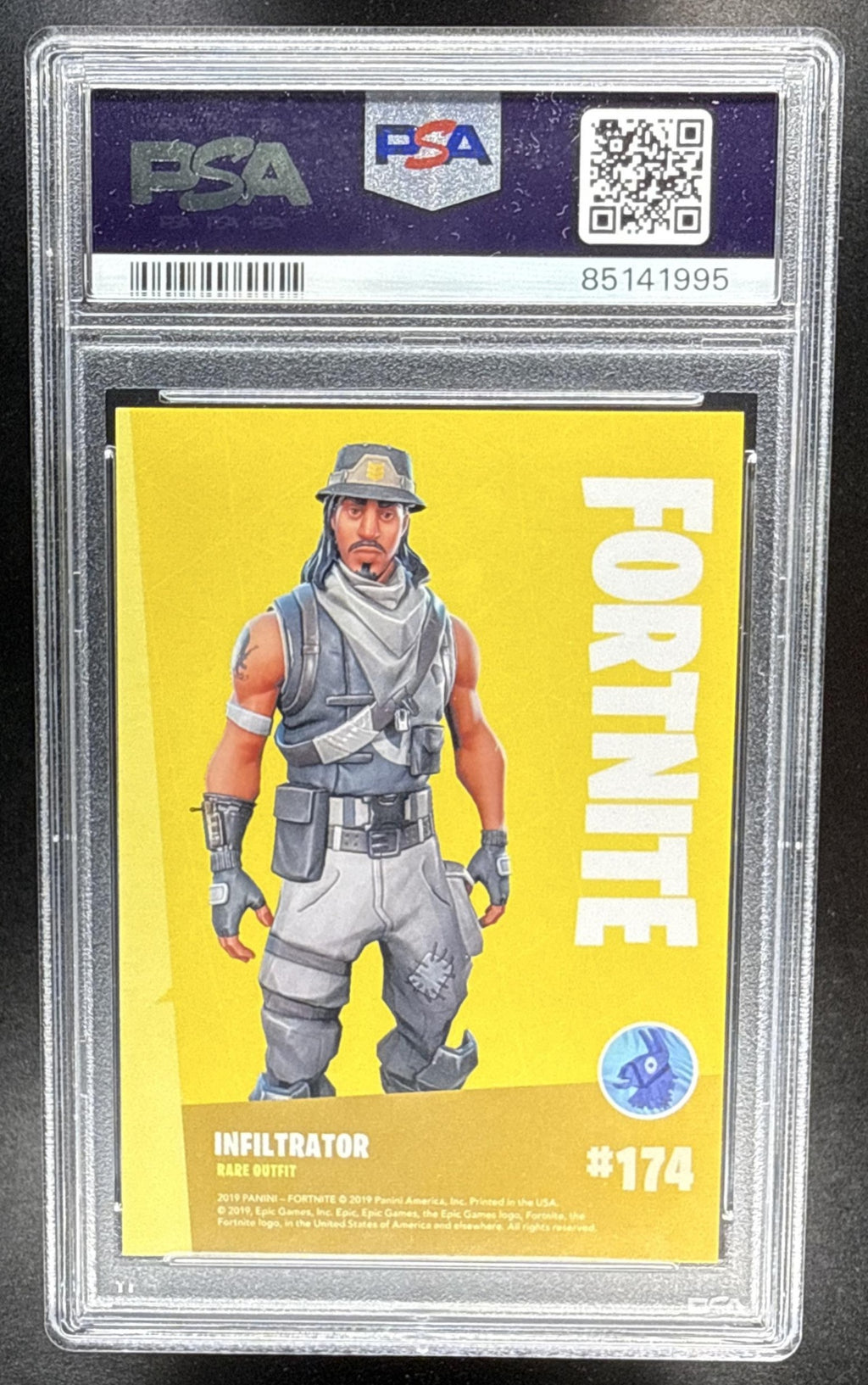 2019 Panini Fortnite Series 1 Infiltrator #174 Holofoil PSA 10