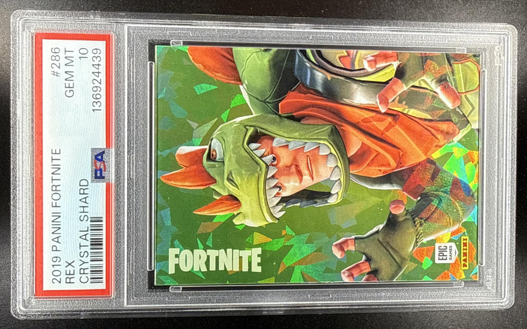 2019 Panini Fortnite Series 1 Rex L #286 Crystal Shard PSA 10