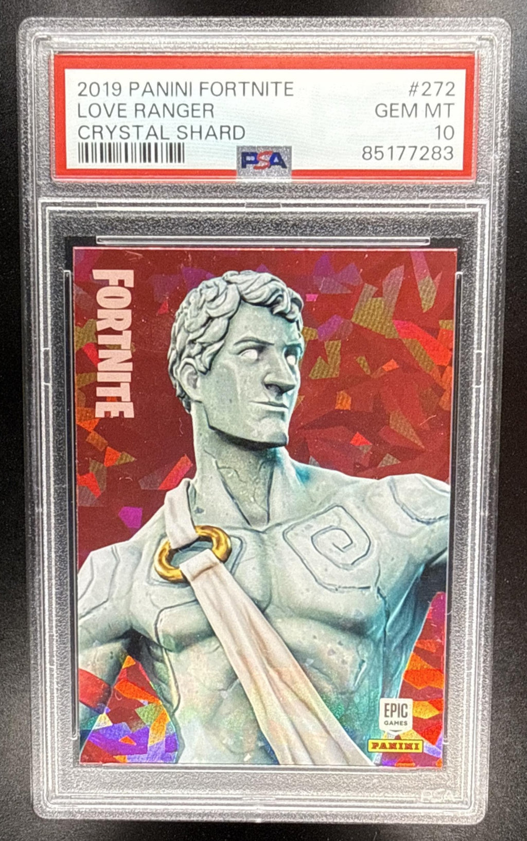 2019 Panini Fortnite Series 1 Love Ranger L #272 Crystal Shard PSA 10