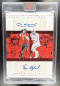 2025 Panini Authentically Mahomes Patrick II Baker Mayfield #DA-5 Dual Auto Red /10