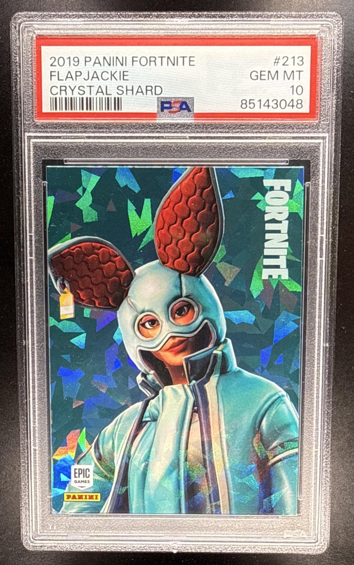 2019 Panini Fortnite Series 1 Flapjackie #213 Crystal Shard PSA 10
