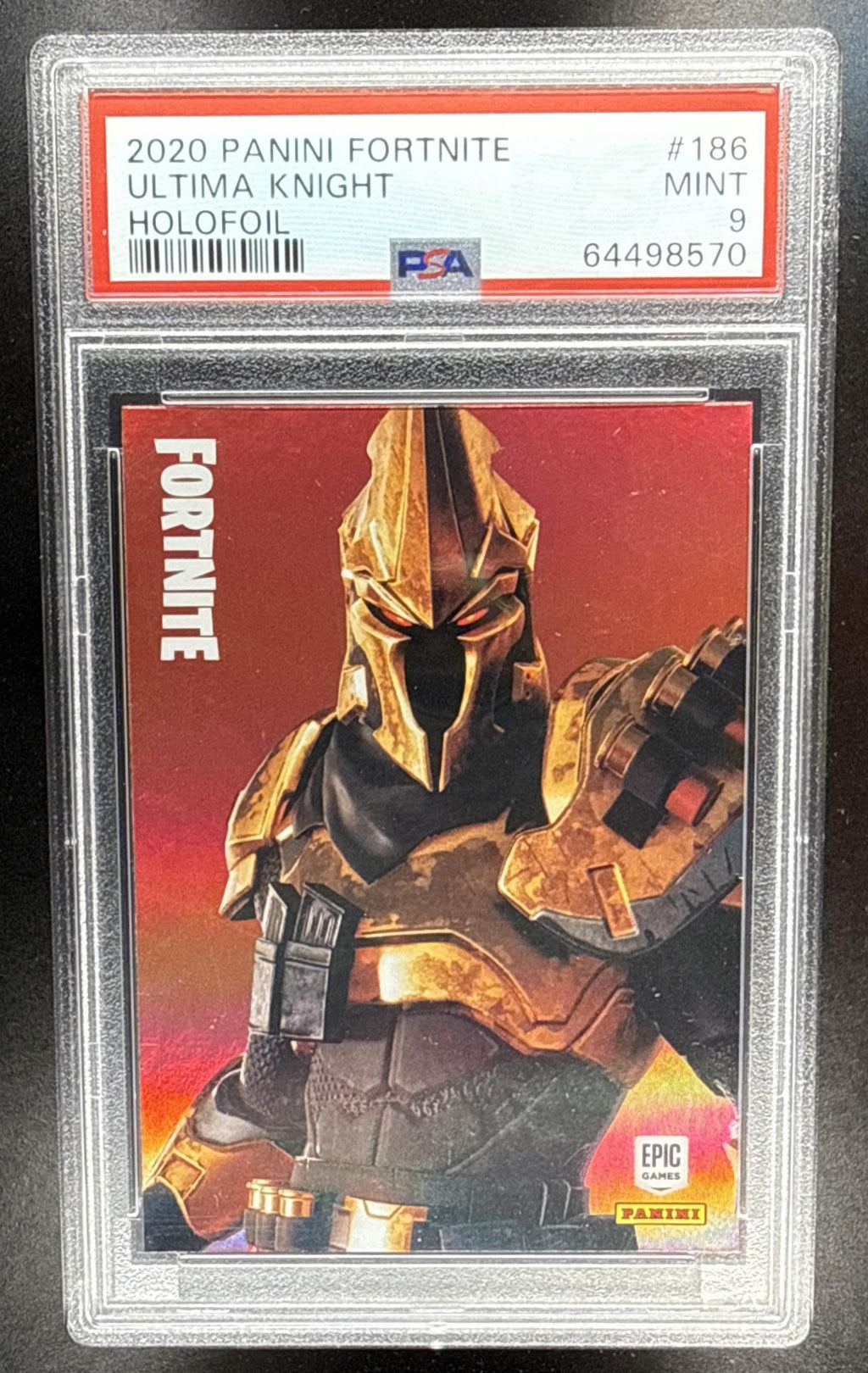 2020 Panini Fortnite Series 2 Ultima Knight #186 PSA 9