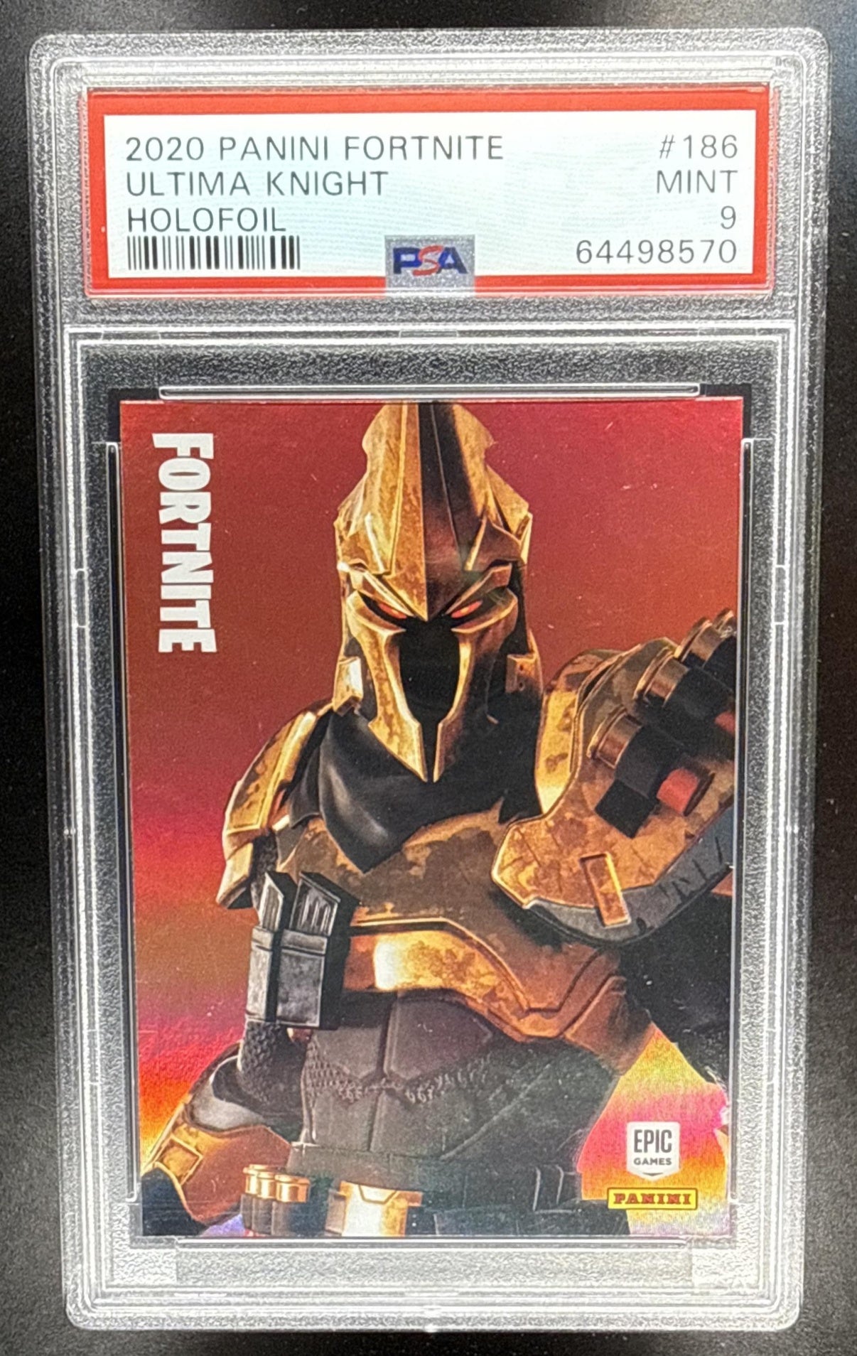 2020 Panini Fortnite Series 2 Ultima Knight #186 PSA 9