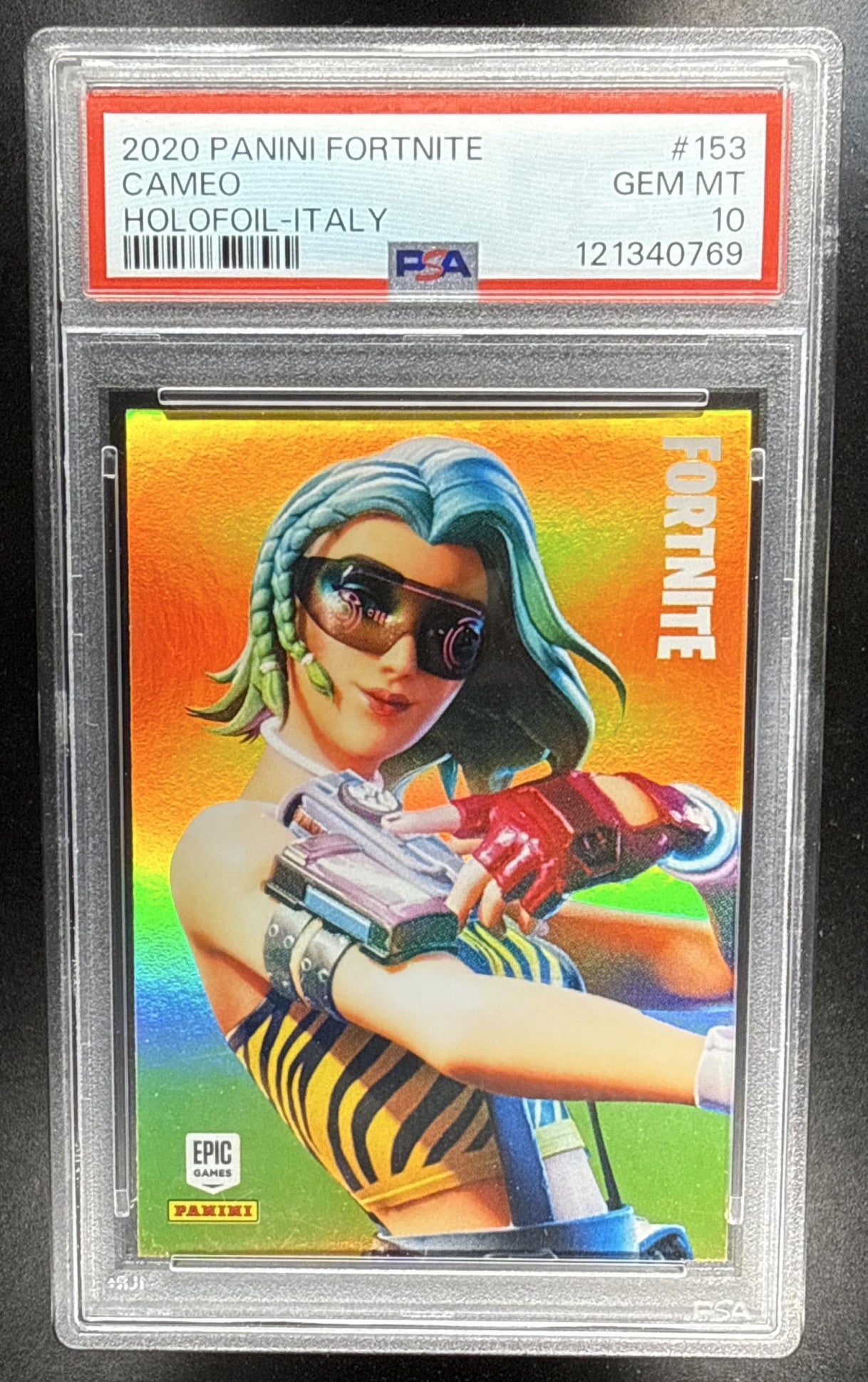 2020 Panini Fortnite Series 2 Italy Cameo #153 Holofoil PSA 10