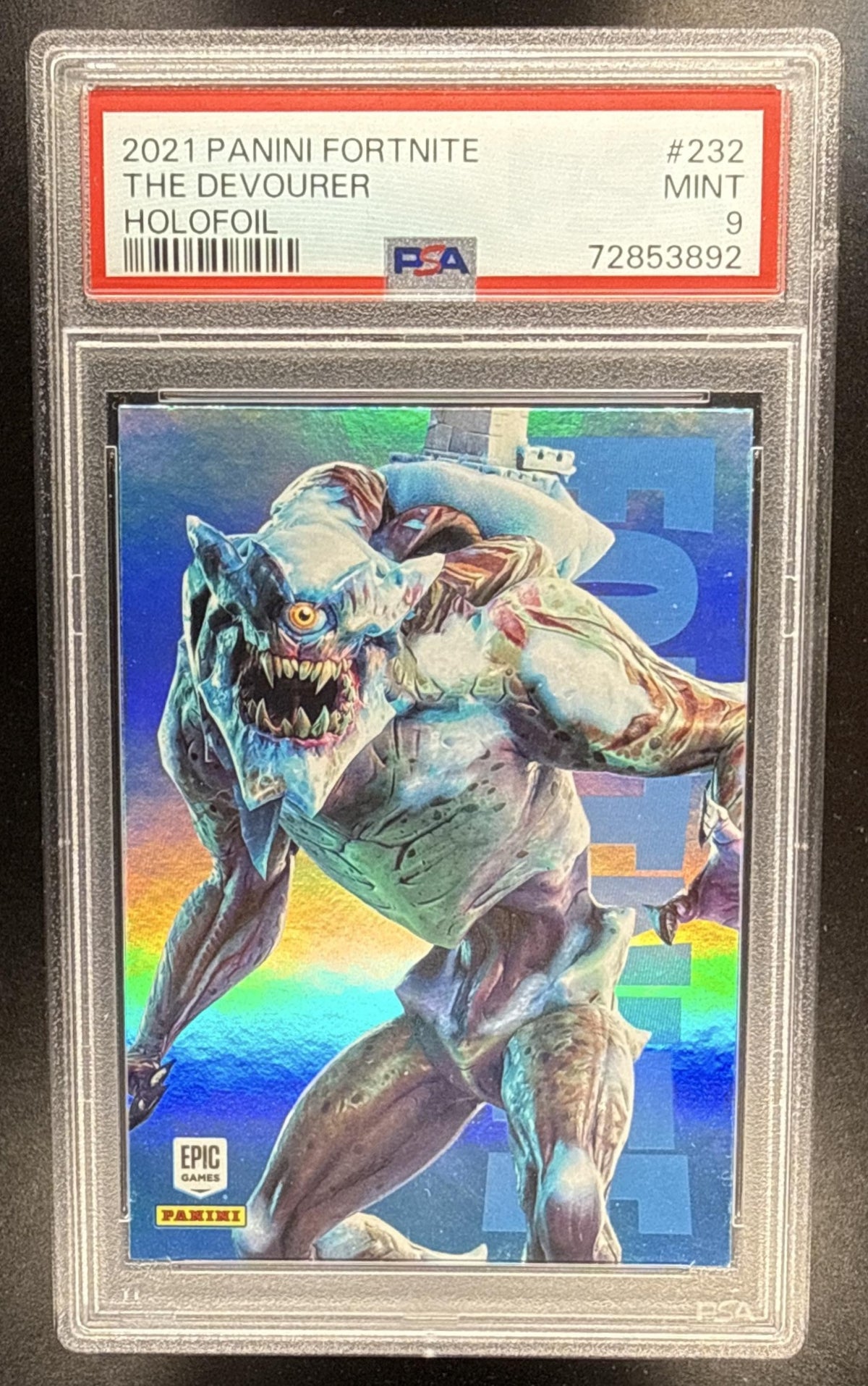 2021 Panini Fortnite Series 3 The Devourer #232 Holofoil PSA 9