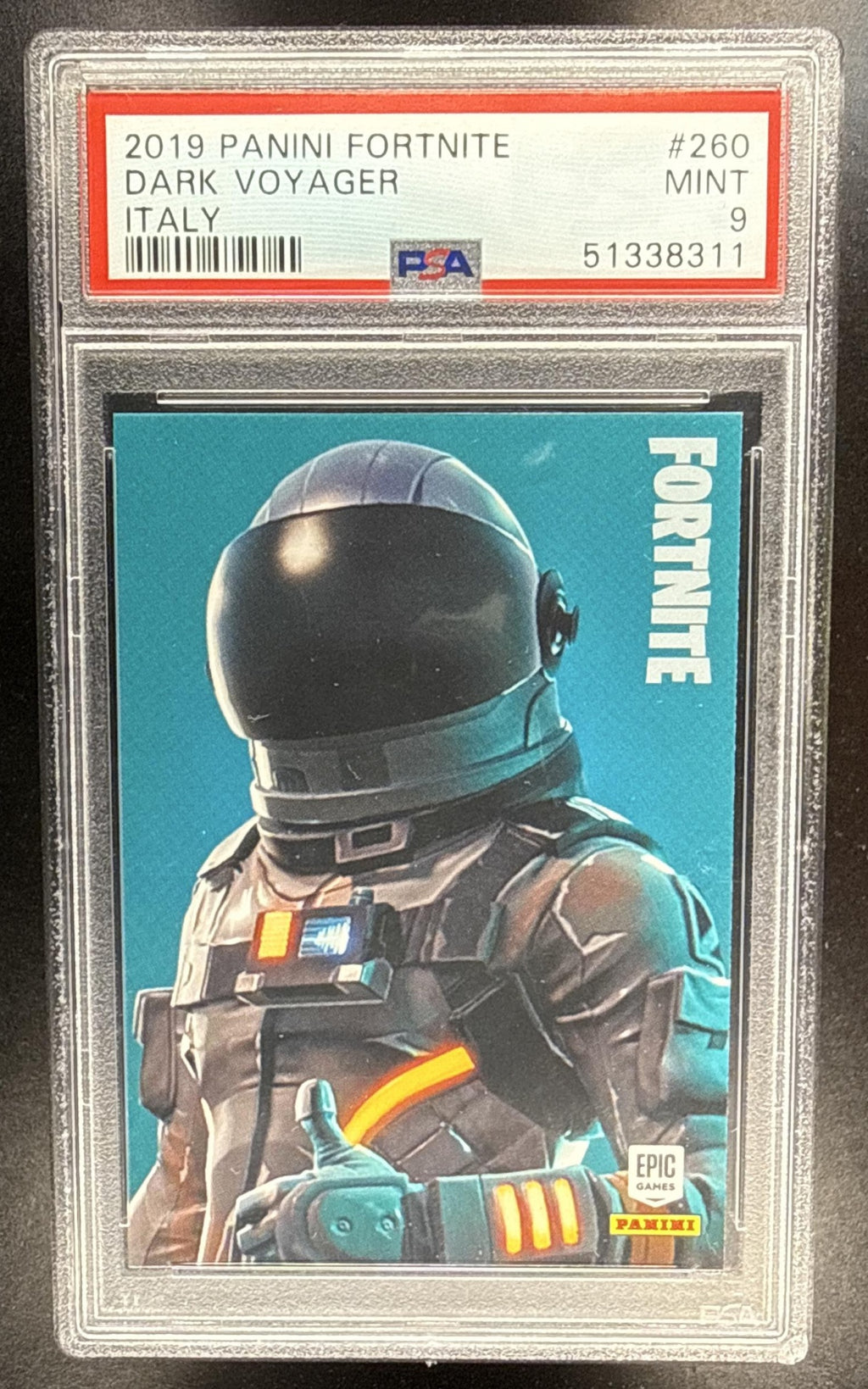 2019 Panini Fortnite Series 1 Dark Voyager L #260 PSA 9