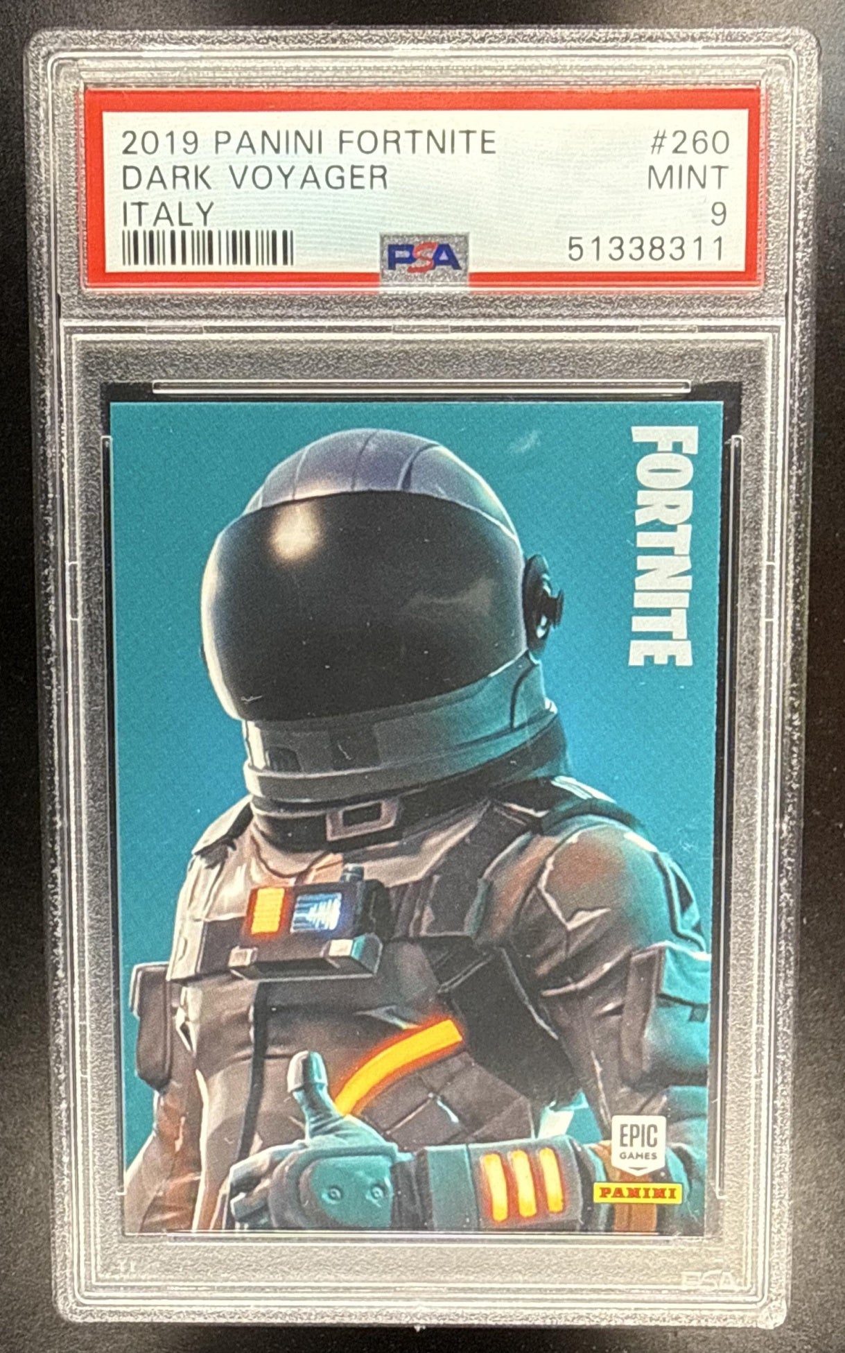 2019 Panini Fortnite Series 1 Dark Voyager L #260 PSA 9