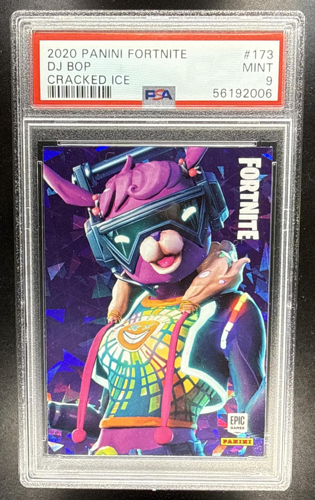 2020 Panini Fortnite Series 2 Italy DJ Bop #173 Cracked Ice PSA 9