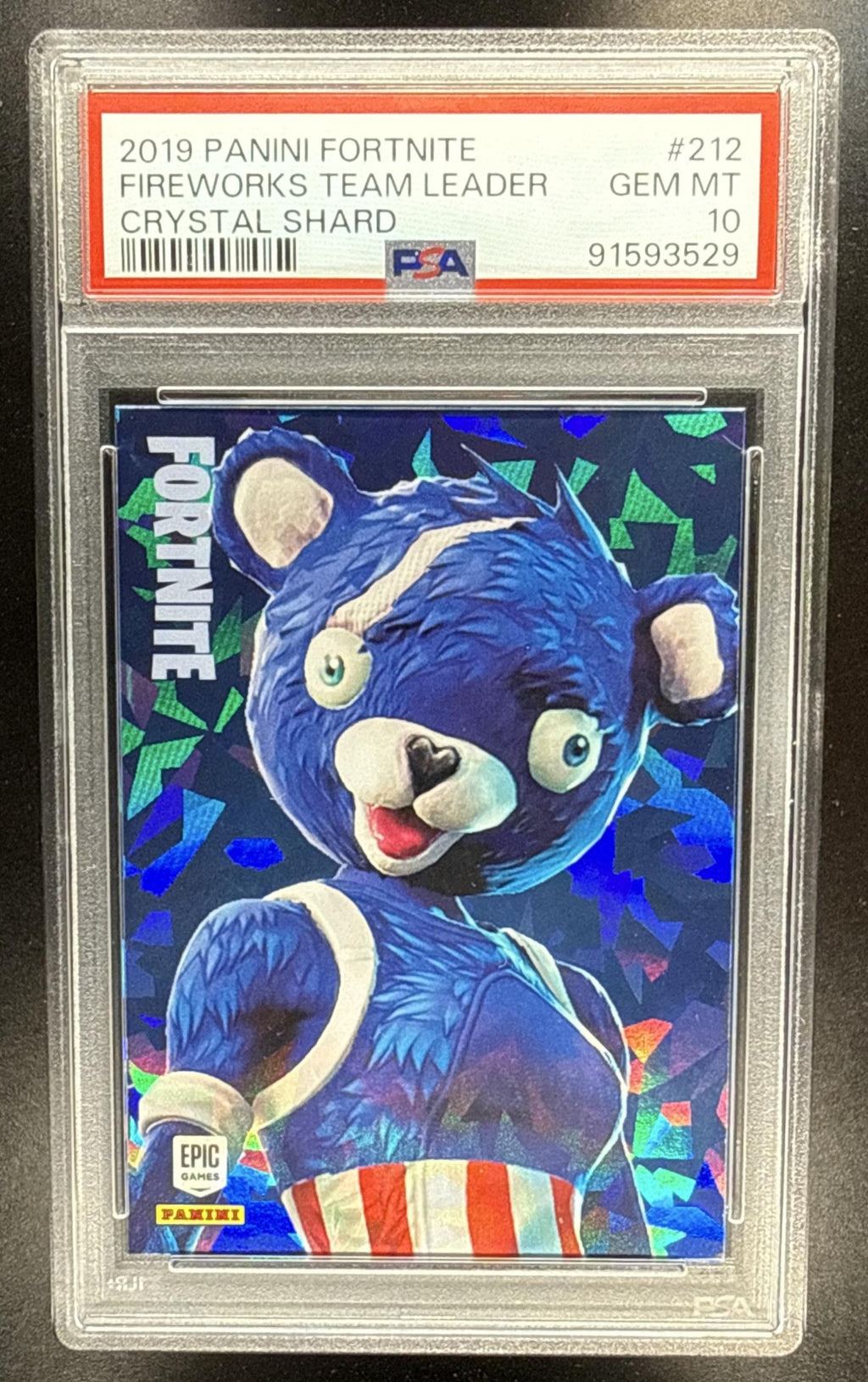 2019 Panini Fortnite Series 1 Fireworks Team Leader #212 PSA 10