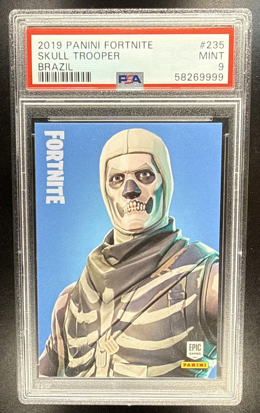 2019 Panini Fortnite Series 1 Skull Trooper #235 PSA 9