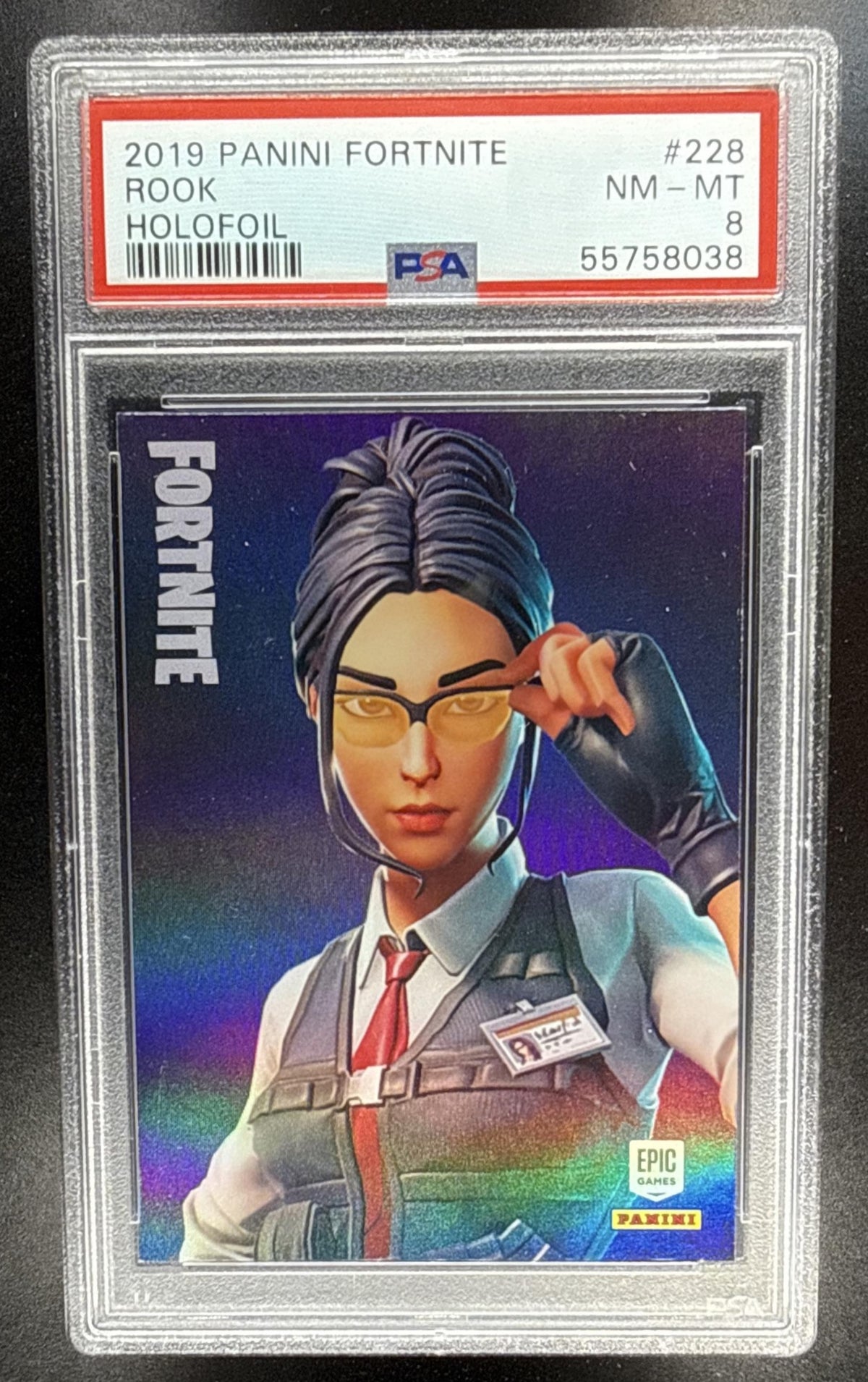 2019 Panini Fortnite Series 1 Rook #228 Crystal Shard PSA 8