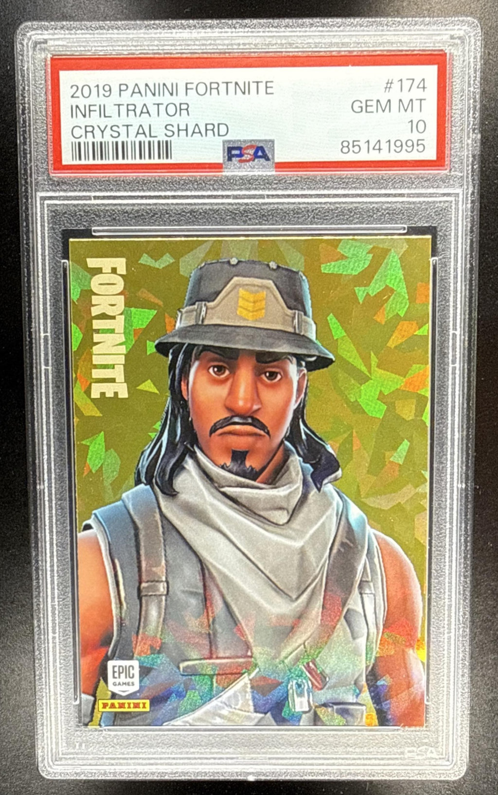 2019 Panini Fortnite Series 1 Infiltrator #174 Holofoil PSA 10