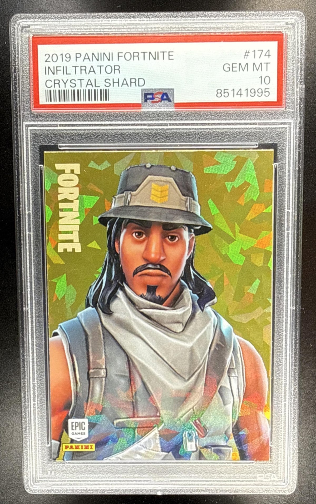 2019 Panini Fortnite Series 1 Infiltrator #174 Holofoil PSA 10