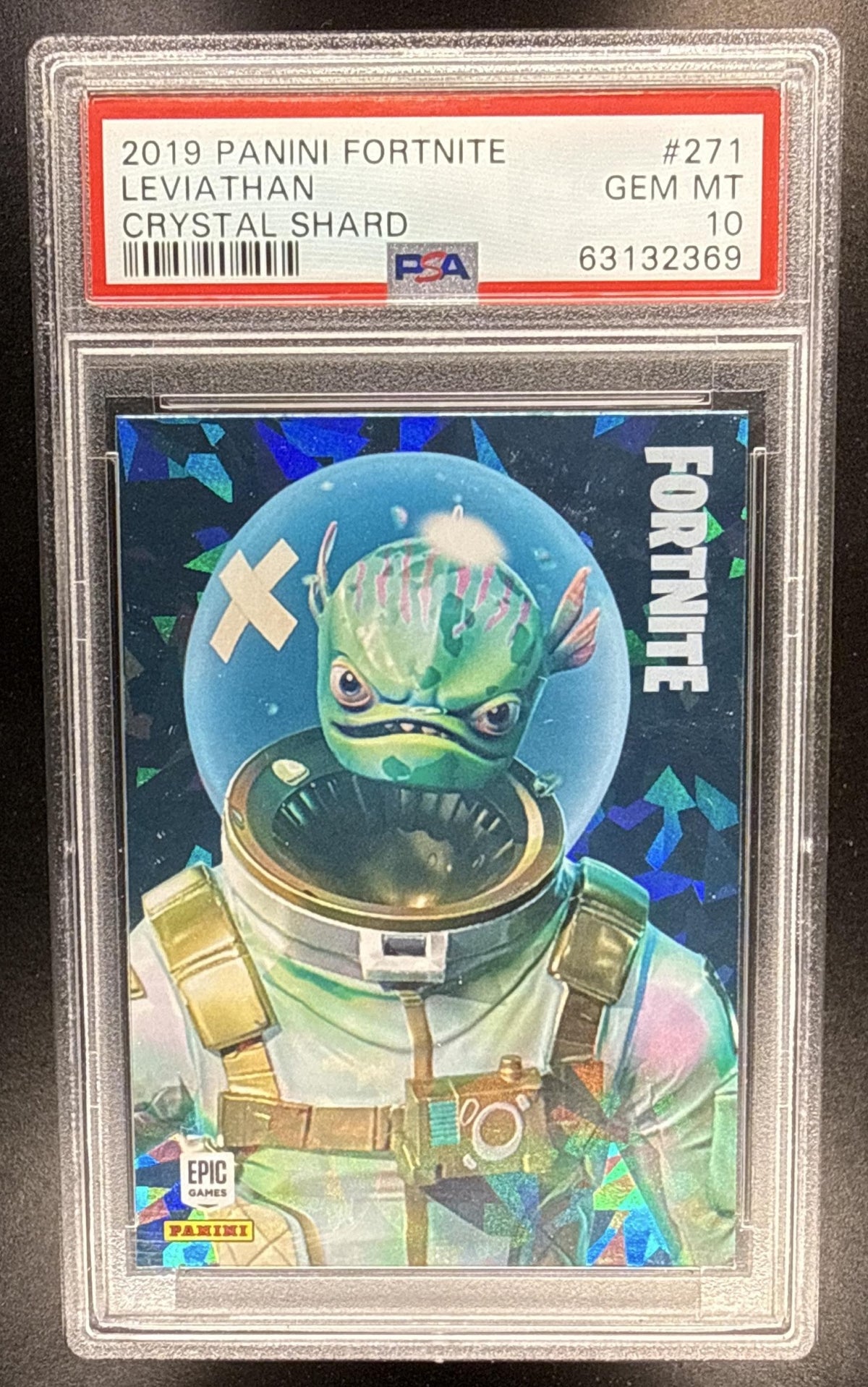 2019 Panini Fortnite Series 1 Leviathan L #271 Crystal Shard PSA 10