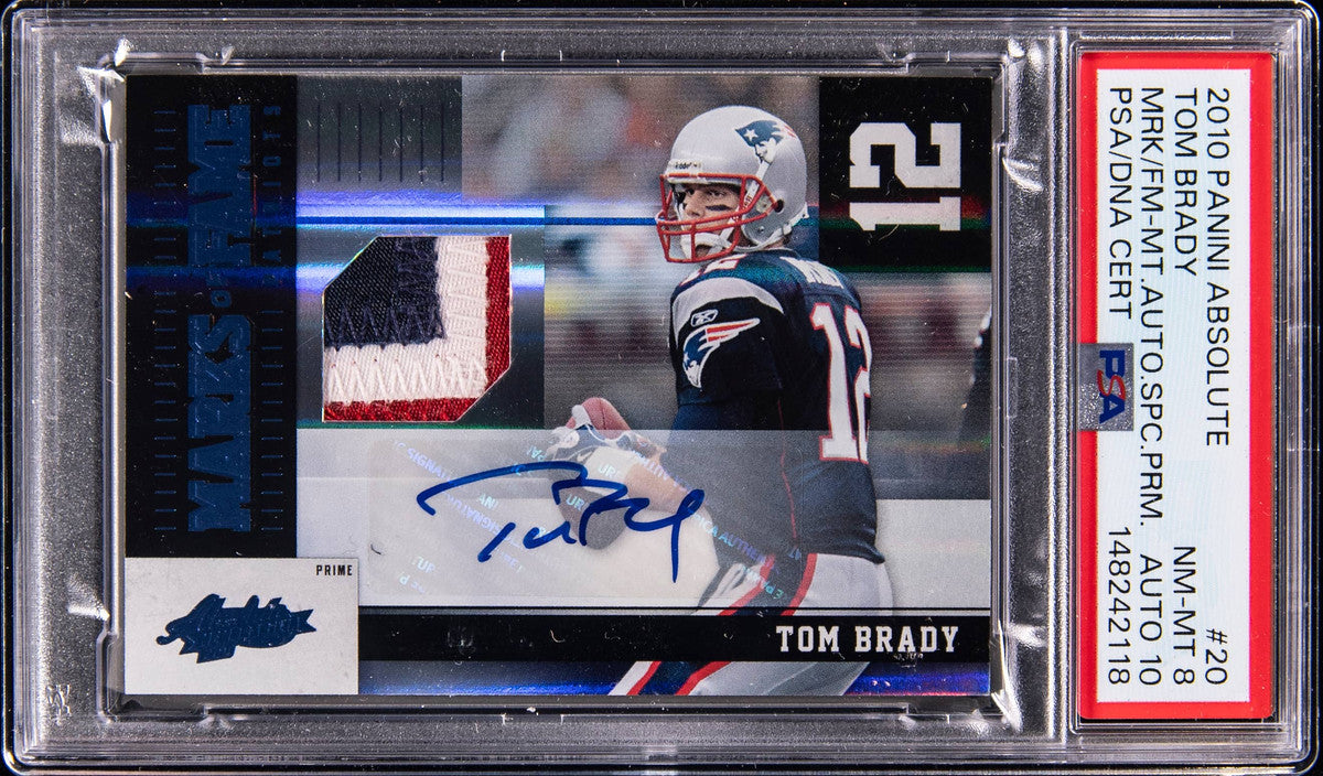 tom brady absolute marks of fame auto