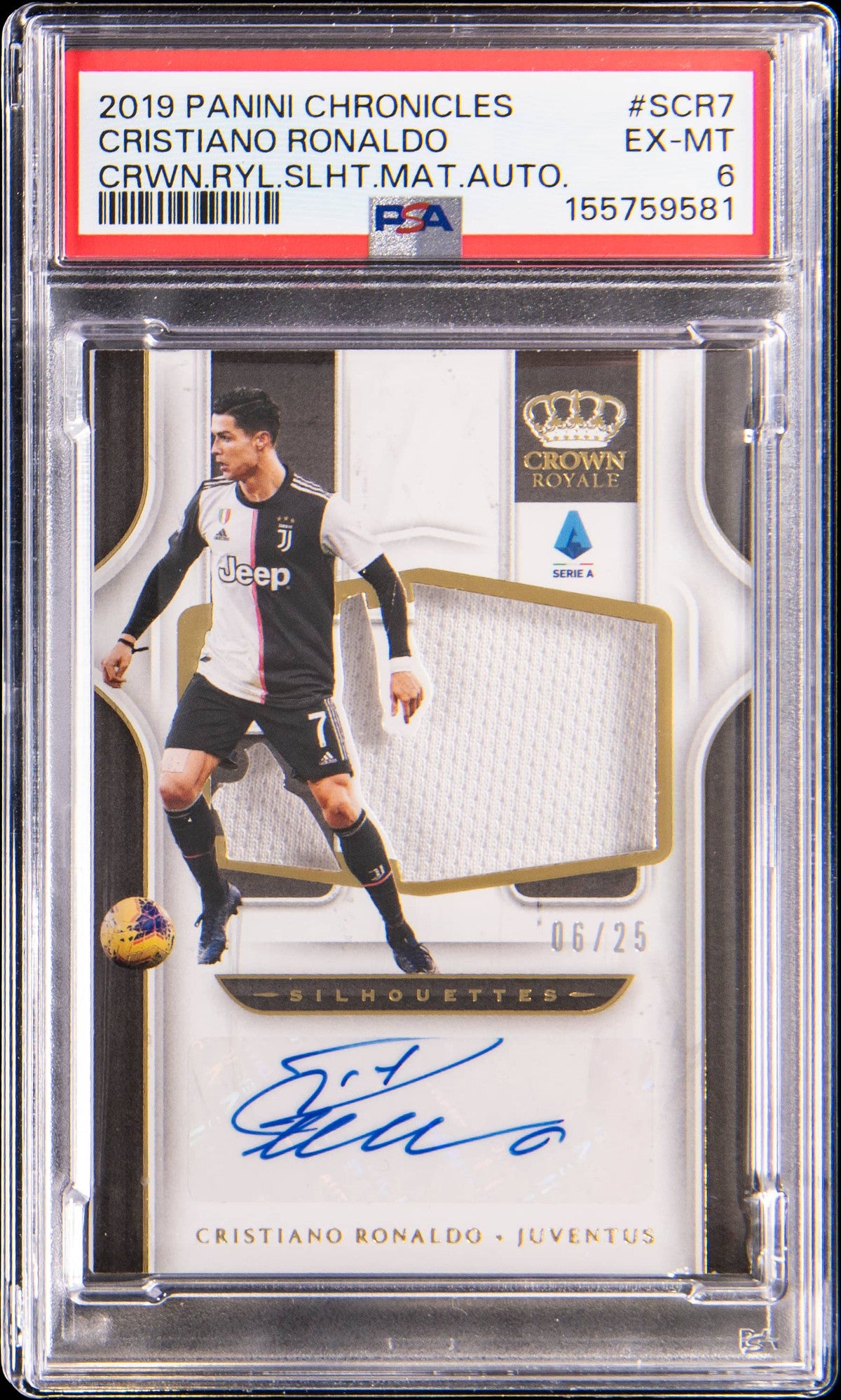 cristiano ronaldo 2019 crown royale silhouettes auto
