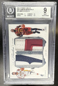 2016 PANINI FLAWLESS LEBRON JAMES PAUL GEORGE #DD-GJ DUAL DIAMOND /25 BGS 9