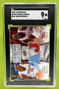 2009 UPPER DECK CARMELO ANTHONY MICHAEL JORDAN #DG-NK DUAL GAME MATERIALS SGC 9