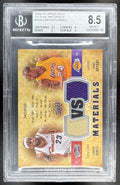 2009 UPPER DECK KOBE BRYANT LEBRON JAMES #VS-BJ VS MATERIALS /600 BGS 8.5