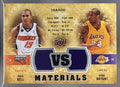2009-10 UPPER DECK KOBE BRYANT RAJA BELL #VS-BB VS MATERIALS /600 TIMBERWOLVES