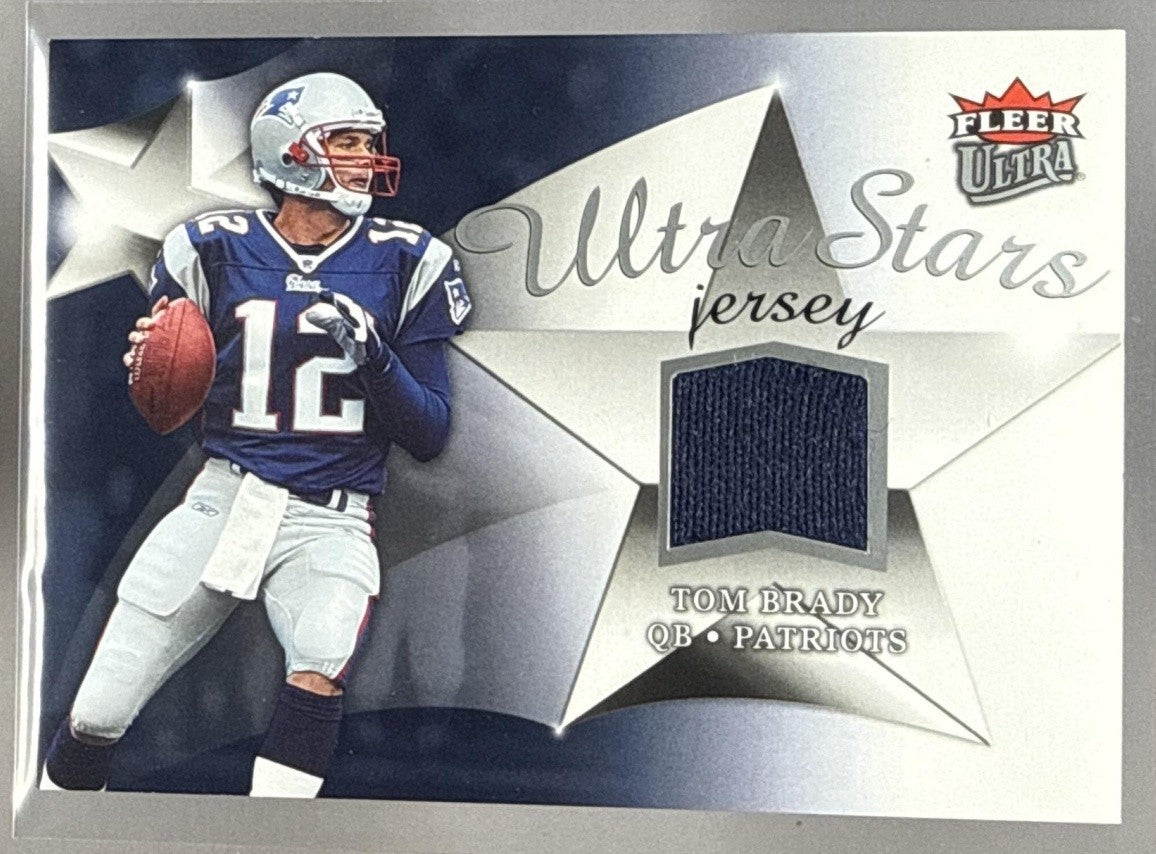 2006 FLEER ULTRA TOM BRADY #US-TB STARS JERSEYS PATCH PATRIOTS