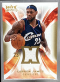 2008-09 FLEER HOT PROSPECTS LEBRON JAMES #HM-LJ MATERIALS CAVALIERS