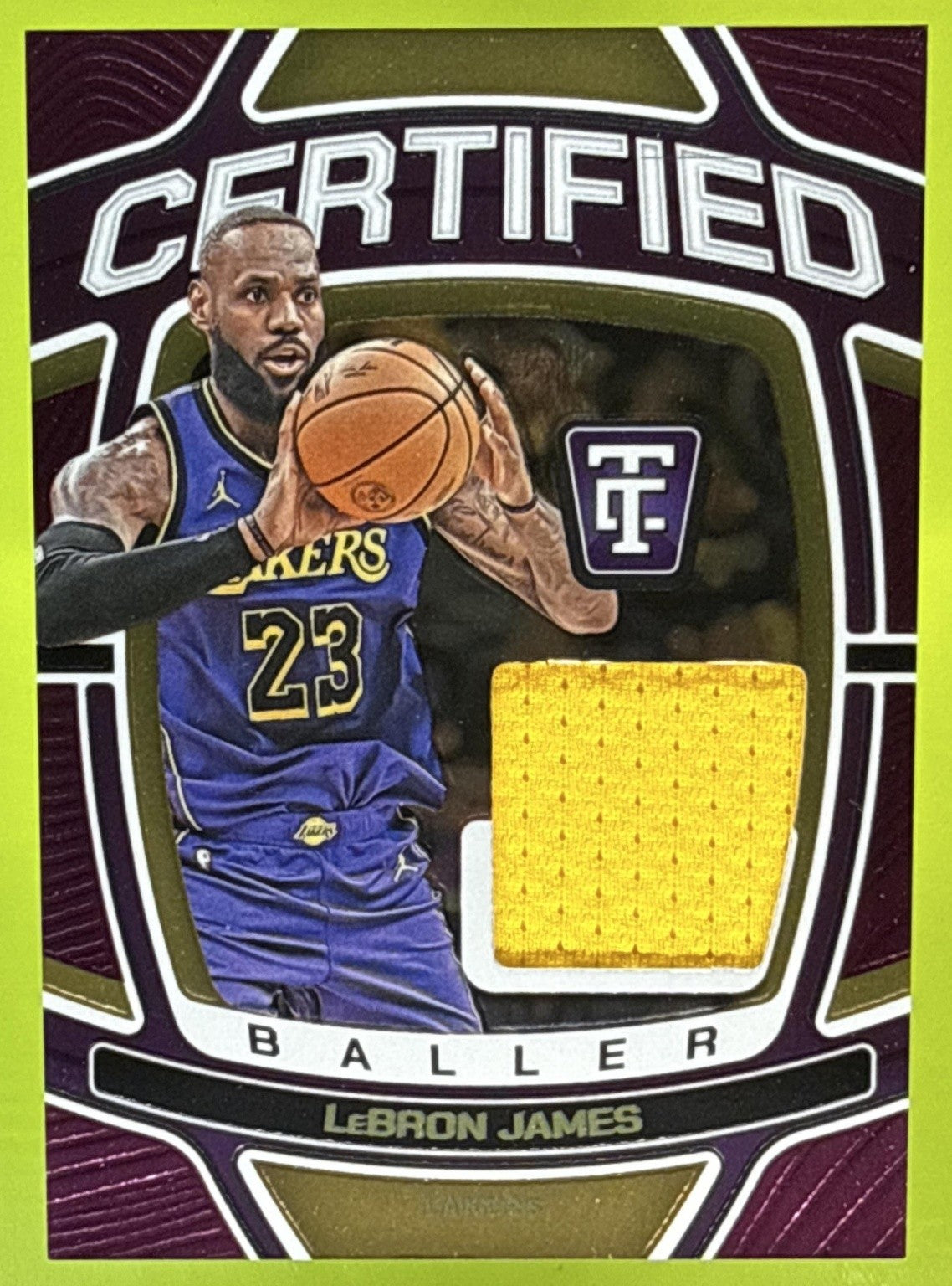 2024 Panini Totally Certified LeBron James #CB-LBJ Baller Purple Mirror /99 MEM