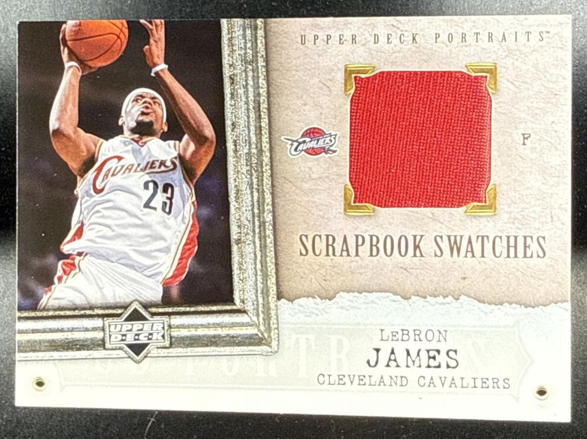 2005 UPPER DECK PORTRAITS LEBRON JAMES #SS-LJ SCRAPBOOK SWATCHES PATCH