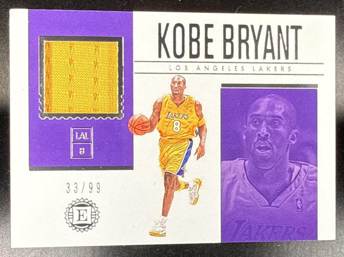 2018-19 PANINI ENCASED KOBE BRYANT #M-KB MATERIALS /99 LAKERS
