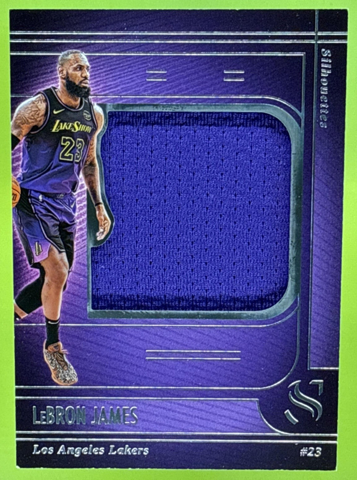 2024-25 PANINI SILHOUETTE LEBRON JAMES #S-LBJ SILHOUETTES LAKERS