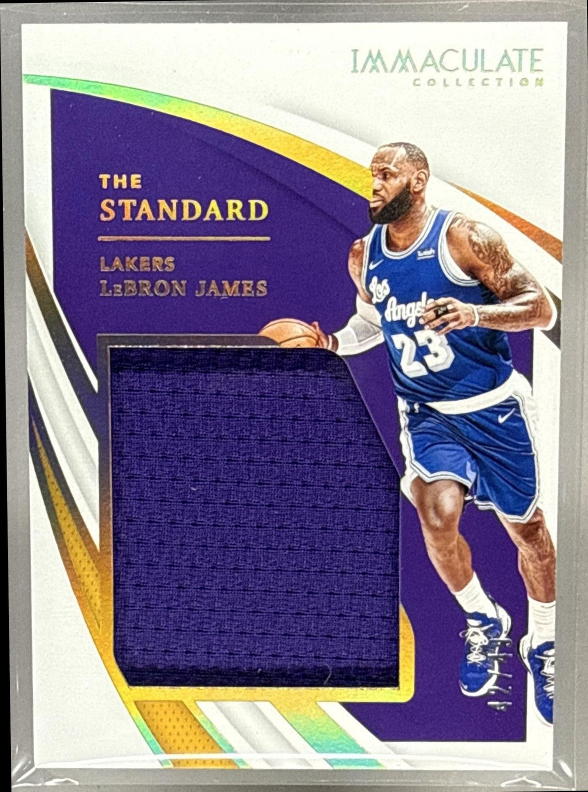 2020 PANINI IMMACULATE COLLECTION LEBRON JAMES #ST-LBJ THE STANDARD /49