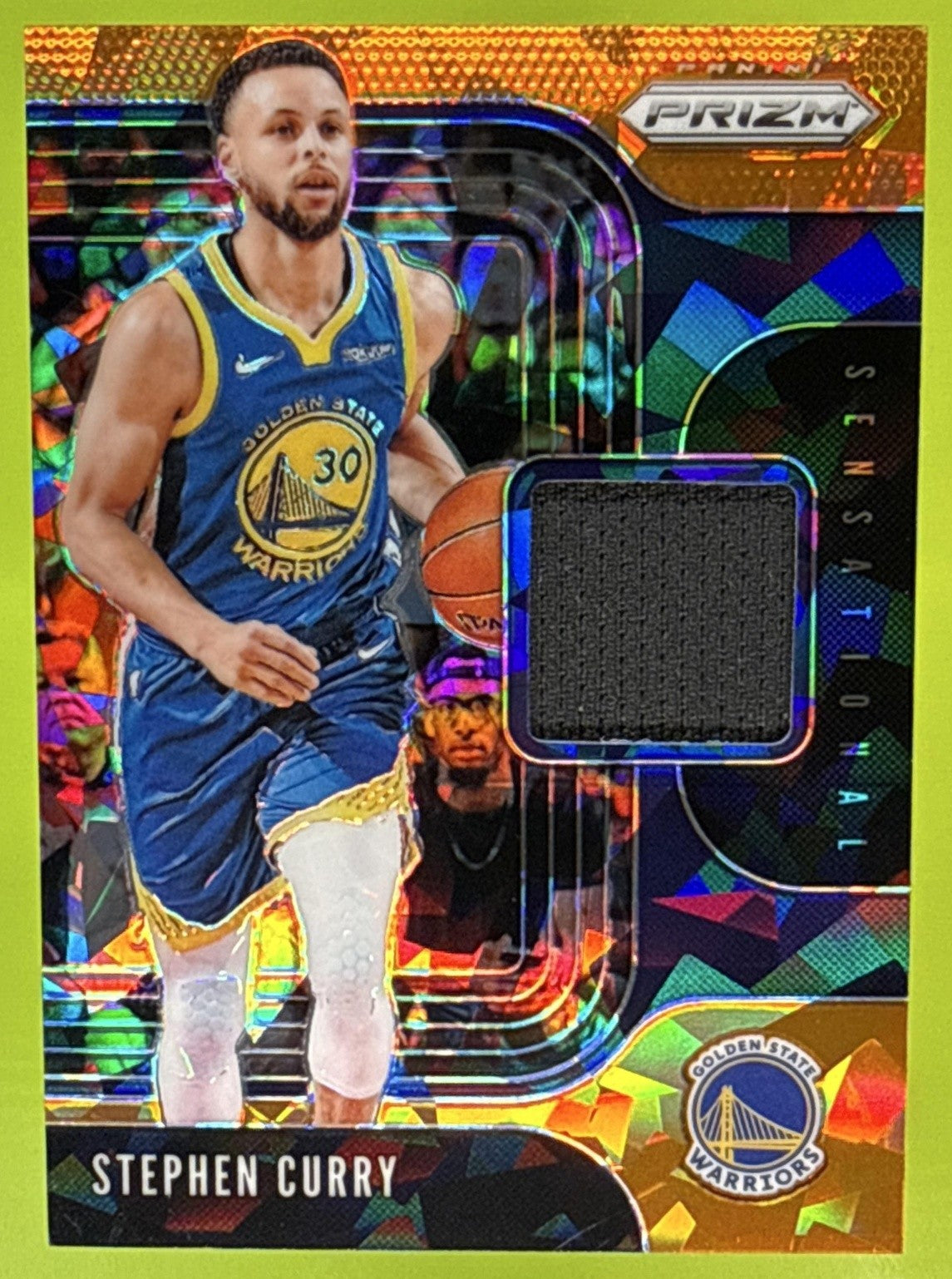 2019-20 Panini Prizm Stephen Curry #SS-SCU Sensational Swatches MEM Warriors