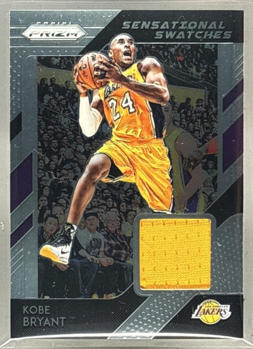 2018-19 PANINI PRIZM KOBE BRYANT #19 SENSATIONAL SWATCHES PATCH LAKERS