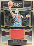 2018-19 PANINI SELECT LEBRON JAMES #TM-LBJ THROWBACK MEMORABILIA CAVALIERS