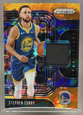 2019 PANINI PRIZM STEPHEN CURRY #SS-SCU SENSATIONAL SWATCHES ORANGE ICE PATCH