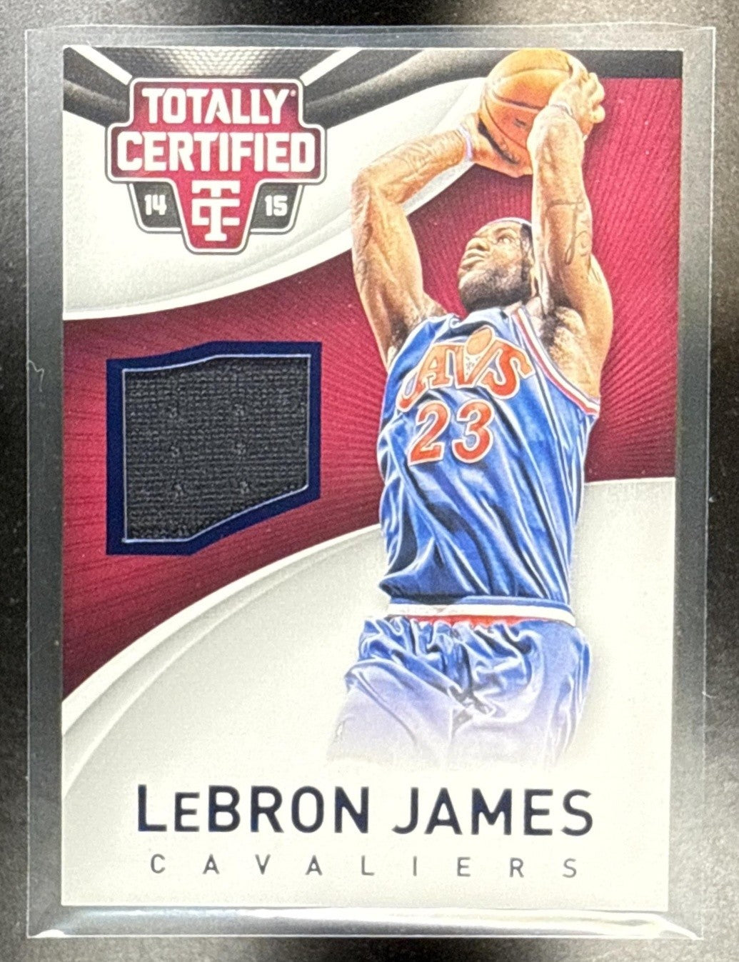 2014-15 PANINI TOTALLY CERTIFIED LEBRON JAMES #53 JERSEYS BLUE 190/199 CAVALIERS