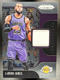 2019-20 PANINI PRIZM LEBRON JAMES #SS-LBJ SENSATIONAL SWATCHES PATCH LAKERS