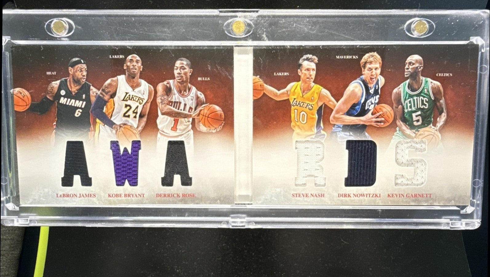 2012 PANINI PREF ROSE NOWITZKI GARNETT BRYANT LEBRON JAMES NASH #1 AWARDS /199