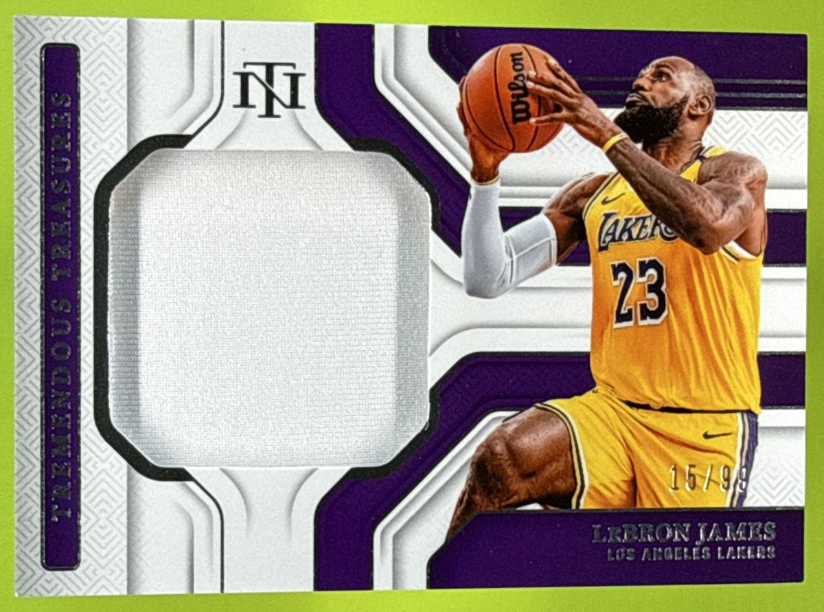 2024 PANINI NATIONAL TREASURES LEBRON JAMES #1 TIMELESS MATERIALS /99