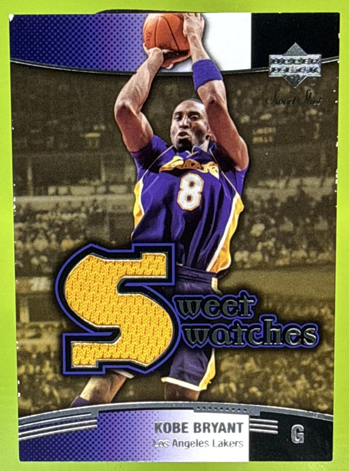 2004-05 Upper Deck Sweet Shot Kobe Bryant #SW-KB Swatches Lakers